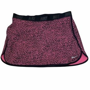 Nike Golf Sz XL Animal Print Skort Pink Black